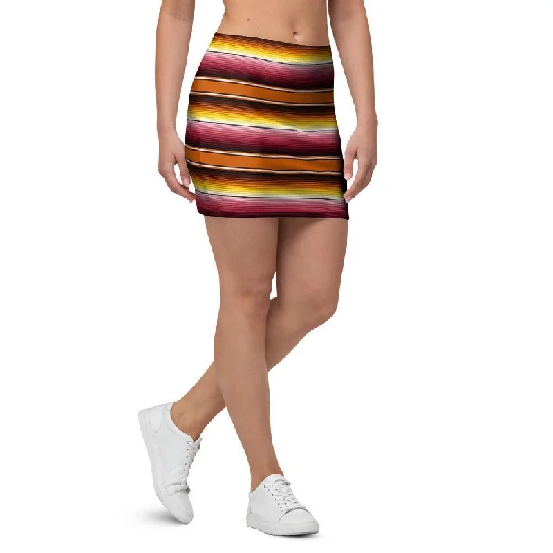 Yellow Mexican Baja Mini Skirt