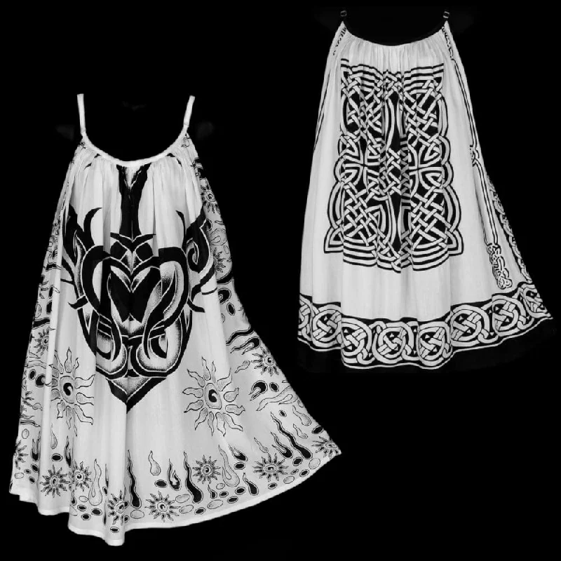 Black & White Celtic Parachute Dress